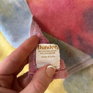 VTG Y2K Dundee Tie Dye Towel Beach Bath Pool Cotton Polyester Made in USA